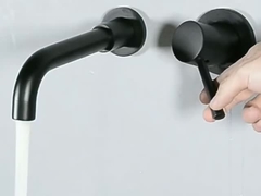 Único misturador fixado na parede moderno de bronze da bacia do punho em Matte Black Chrome Gold Grey