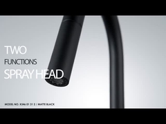 Torneira suspenso da cozinha do pulverizador do Único-punho SUS304 com dois função Sprayhead