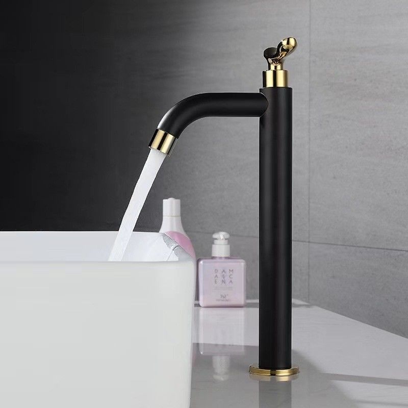 Torneiras da bacia da água fria do banheiro à moda de aço inoxidável da embarcação SUS304 únicas em Matte Black
