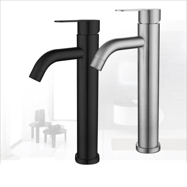 Único misturador quente e frio da bacia do punho em Chrome Matte Black Gold Sn Finish