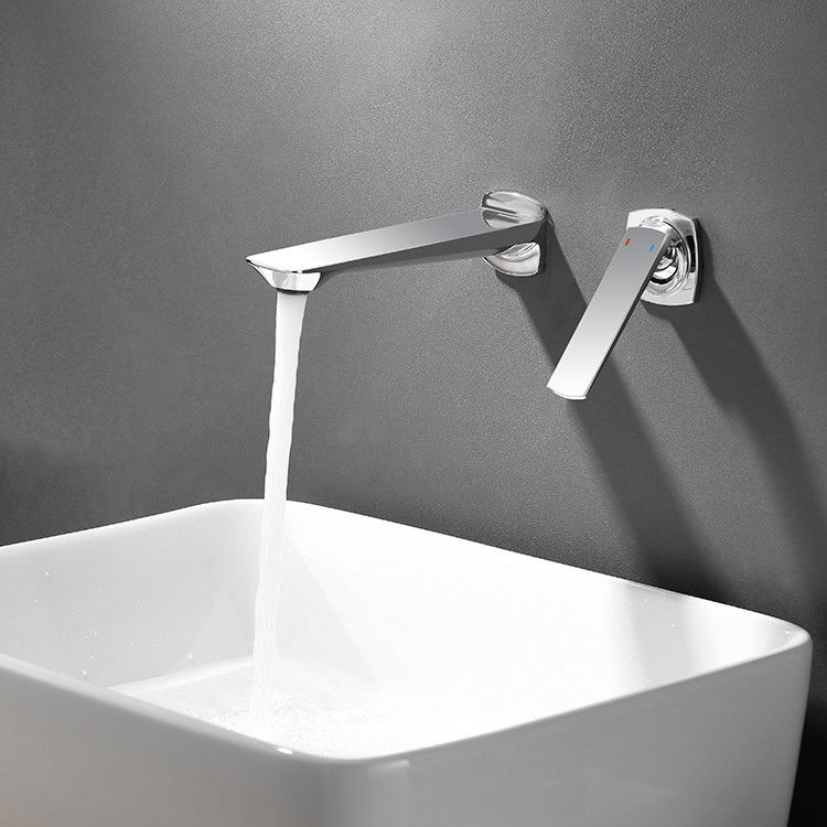 Único misturador fixado na parede moderno de bronze da bacia do punho em Matte Black Chrome Gold Grey