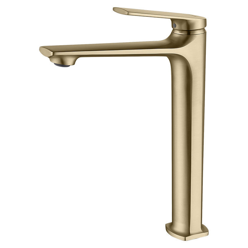 Torneira de misturador da bacia do punho furo moderno de bronze da embarcação do único única em Chrome Matte Black Gold Grey