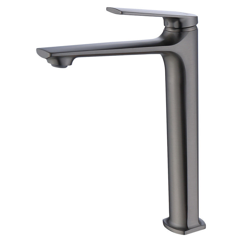 Torneira de misturador da bacia do punho furo moderno de bronze da embarcação do único única em Chrome Matte Black Gold Grey