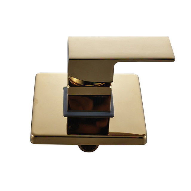 A pressão de Chrome Matte Black Square Shower Handle equilibrou 1/2 em áspero no jogo de guarnição da válvula